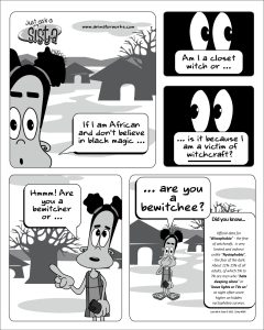 Just Ask A Sista comic strip about witchcraft by AnimatorWorks