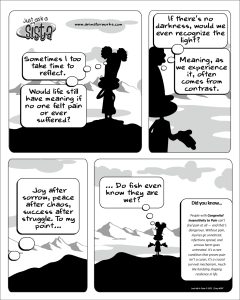 Just Ask A Sista comic strip about personal reflection by AnimatorWorks
