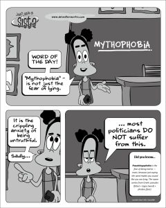 Just Ask A Sista comic strip about mythphobia by AnimatorWorks