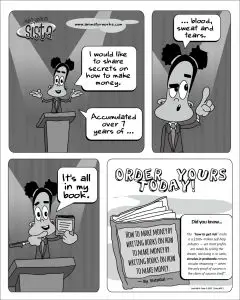 Just Ask A Sista comic strip on self help books by AnimatorWorks