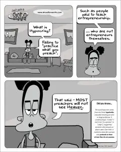 Just Ask A Sista comic strip on hypocrisy by AnimatorWorks