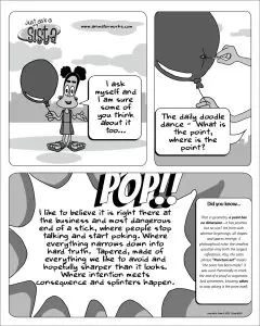 Just Ask A Sista comic strip on the purpose of this strip by AnimatorWorks