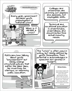 Just Ask A Sista comic strip about youth empowerment by AnimatorWorks
