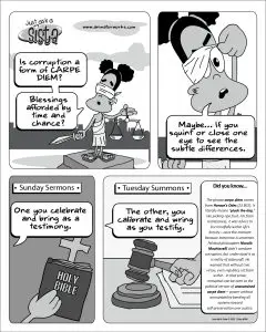 Just Ask A Sista comic strip seizing the day by AnimatorWorks