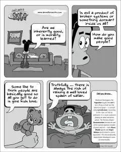 Just Ask A Sista comic strip asking the question about goodness by AnimatorWorks