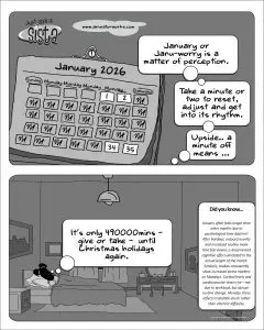 Just Ask A Sista comic strip optimistic about the new year 2026 by AnimatorWorks