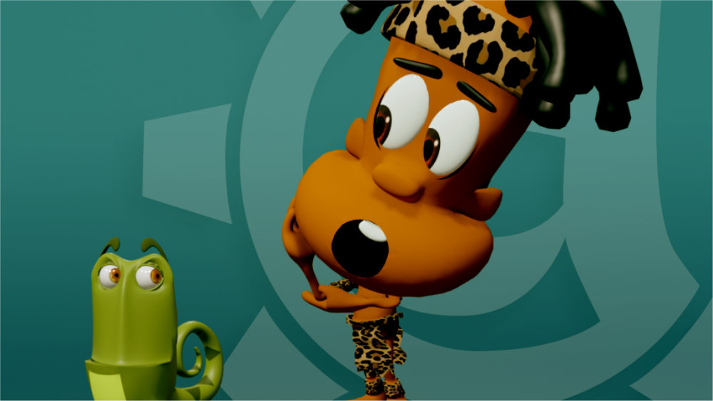 Animatorworks Namibia Studio Characters - Taw & Frogmeleon - banner01